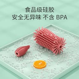 image-Silicone Bottle Brush Set - Baby Pacifier & Straw Cleaning Rotating Brush