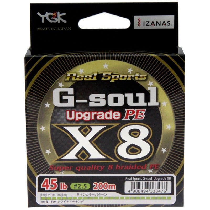 image-Original YGK PE Line 8 Braided Fishing Line G-soul x8 150/200m