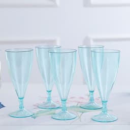 image-Plastic Wine Glass Set - Transparent 101-200ml