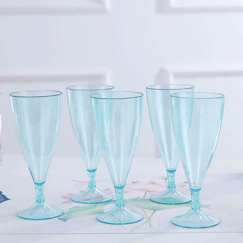 image-Plastic Wine Glass Set - Transparent 101-200ml