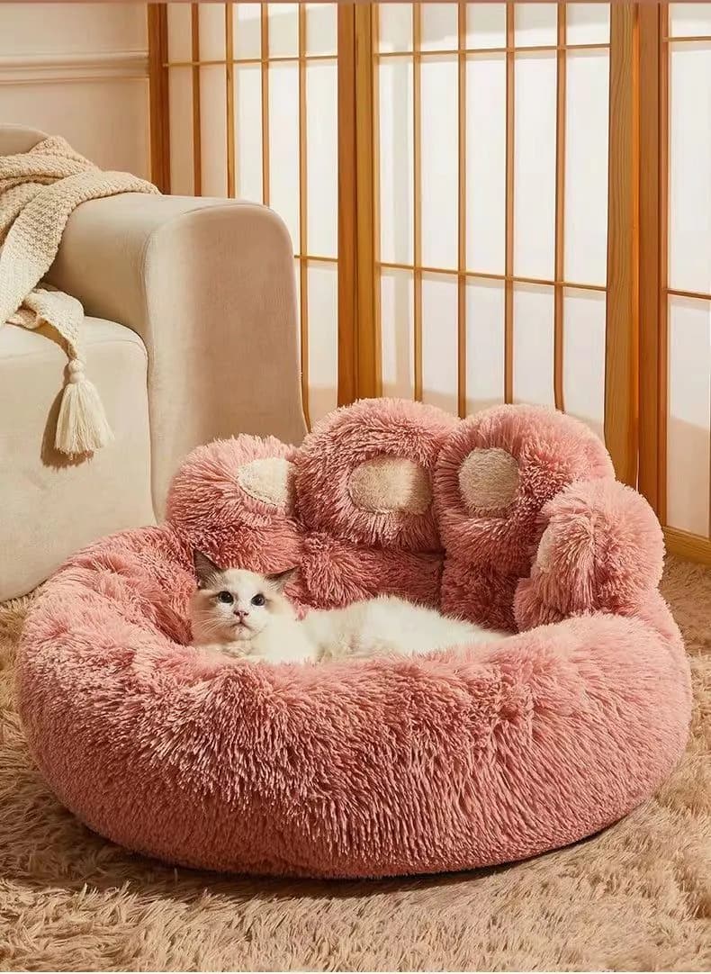 image-New creative cute cute palm long hair kennel cat kennel lock warm and warm four seasons universal kennel mat manufacturer