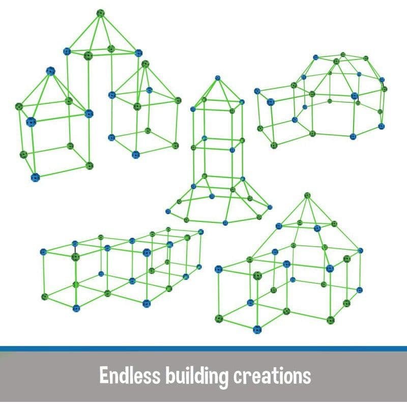 image-DIY Bead Tent House Building Blocks Toy