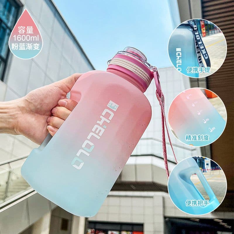 image-Tiannuo 1.2L Sport Bottle - Frosted Purple Fitness Kettle