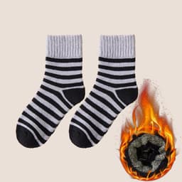 image-Men's Winter Velvet Thick Terry Socks - One Size Fits All