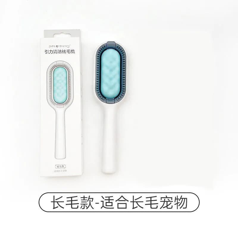 image-Gravity Pet Hair Removal Comb & Wet Wipes - Cat Dog Cleaning Tool