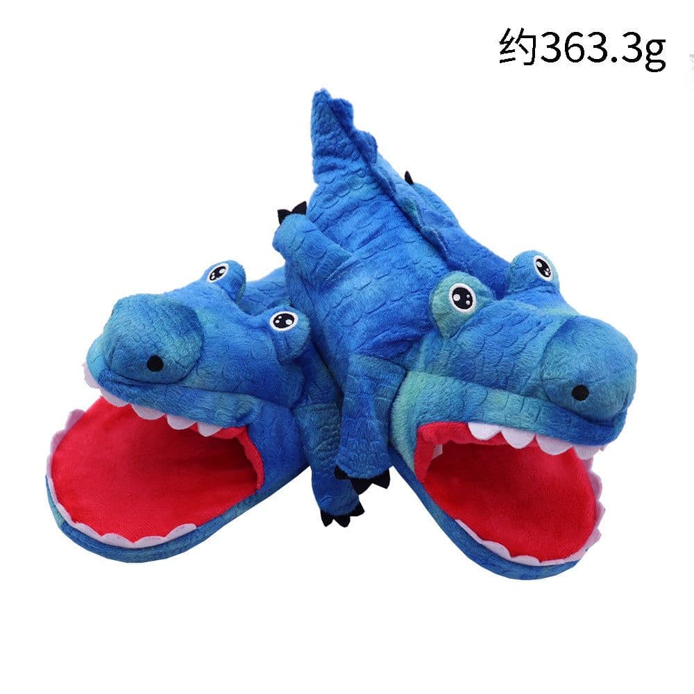 image-Cute Cartoon Slippers - Moving Ears Anti-slip Blue
