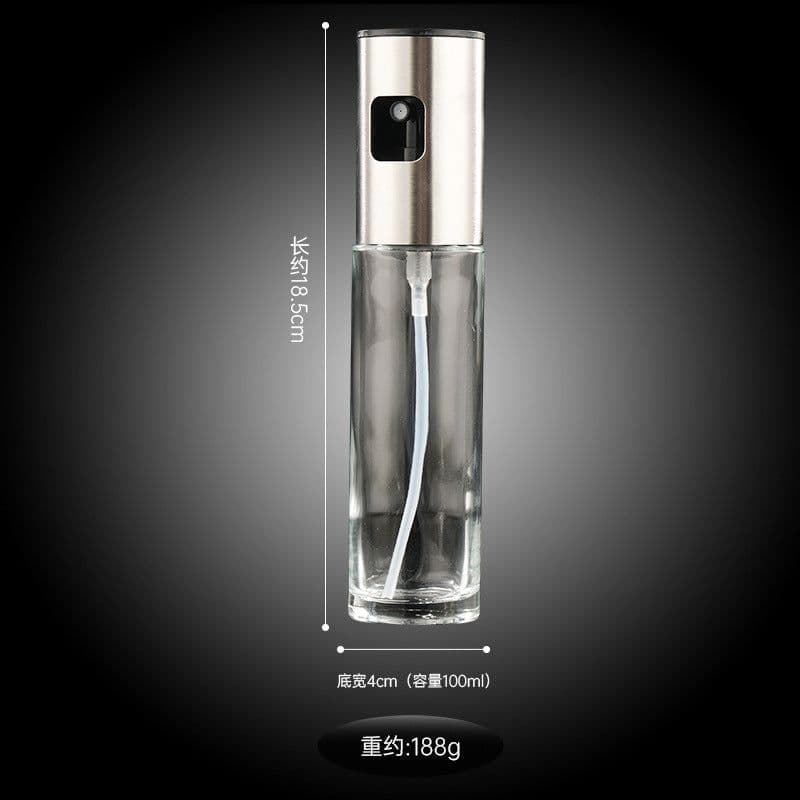 image-Glass Oil Spray Bottle 200ml - Modern Press Type