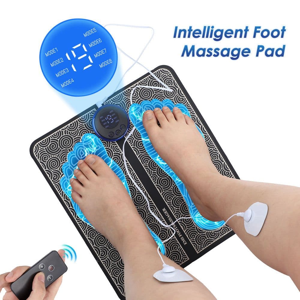 image-EMS Foot Massage Pad - Remote Control Black