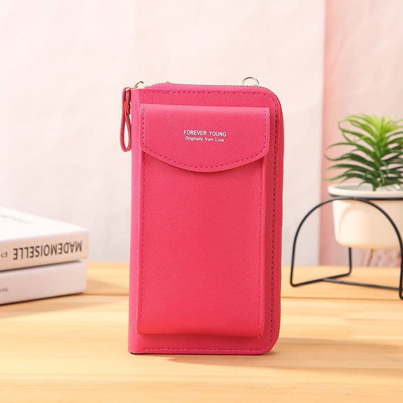 image-Fort Carpenter Mobile Phone Bag - Deep Pink PU