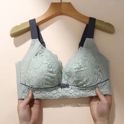 image-Ya Kangrou Bamboo Fiber Bra - Khaki, 46/105, No Rims, Anti-Sagging