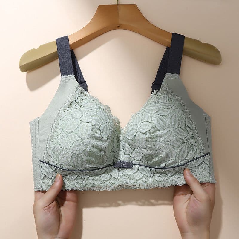 image-Ya Kangrou Bamboo Fiber Bra - Khaki, 46/105, No Rims, Anti-Sagging