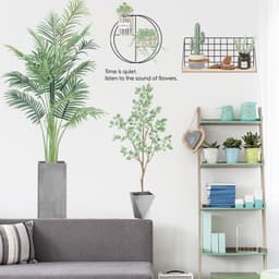 image-Green PVC Wall Stickers - Mural 30x90cm - 2 Pieces - Waterproof - Living Room Decoration