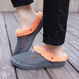image-Cotton Slippers Women's Unisex White Low Heel