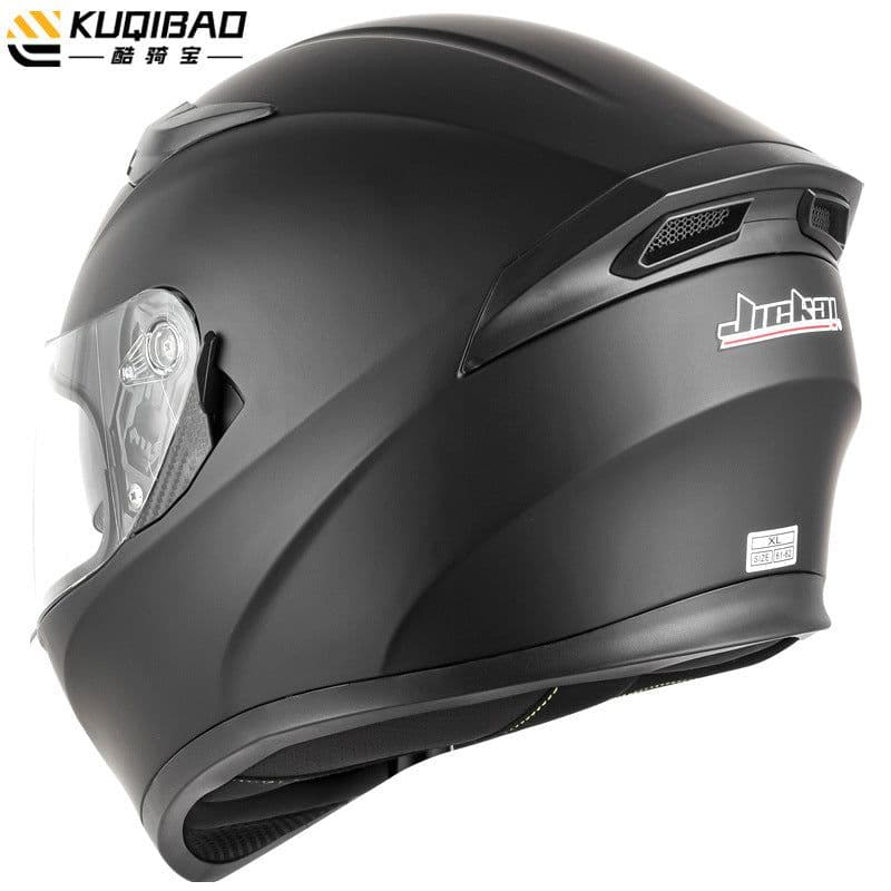 image-Coolqibao Motorcycle Full-Face Helmet Bluetooth XXL Gray