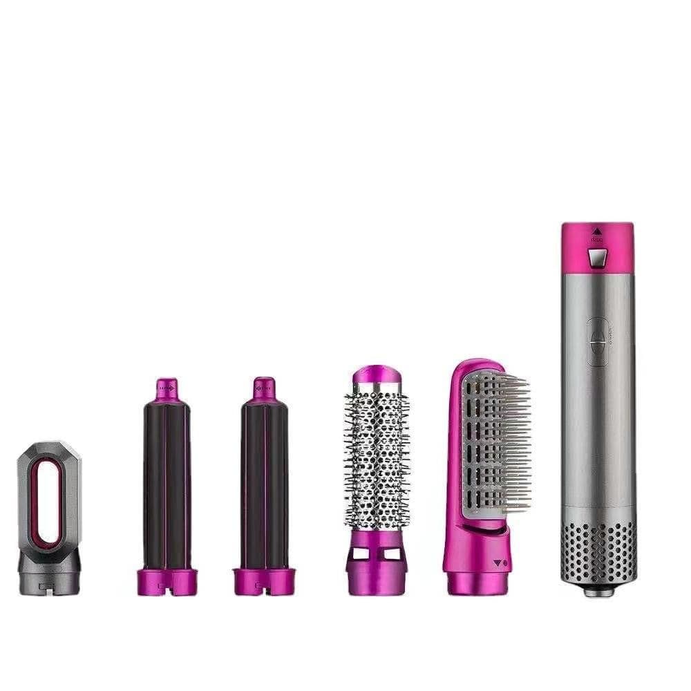 image-Hair Straightener Brush 5 in 1 Hair Dryer