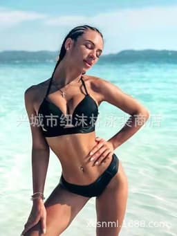 image-Bikini Backless Triangle - Orange XL