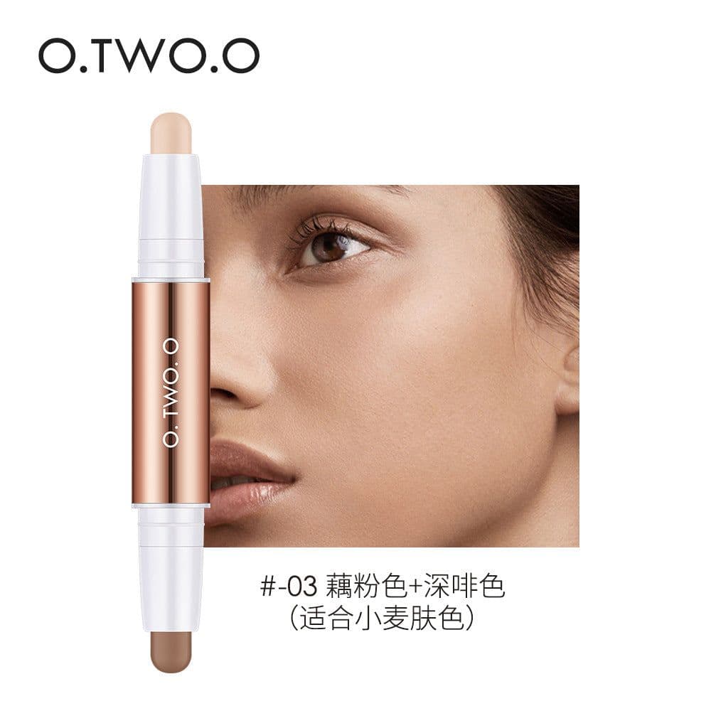 image-O.TWO.O Contour Stick - Double-ended Highlighter Beige+Cold Brown SC030