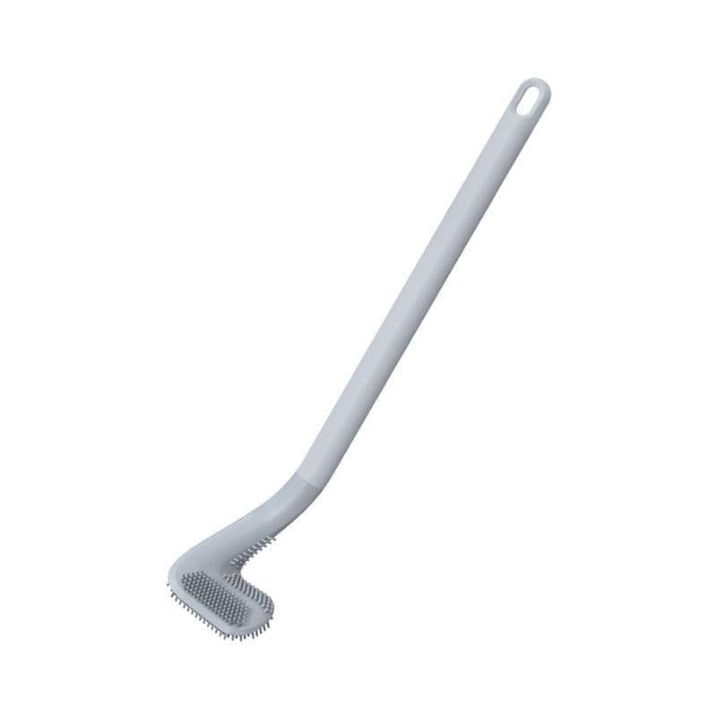image-Qingqiu Green Toilet Brush Set Wall Hanging Long Handle No Dead Corner Cleaning
