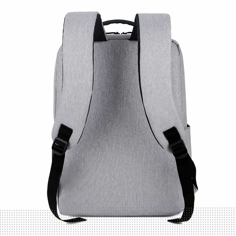 image-Little Elite 20-35L Business Backpack - Gray USB Charging Oxford Cloth