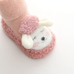 image-Liu Chengxing Baby Socks - Red Cartoon Mid-Calf