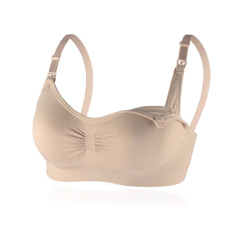 image-Pregnant Women's Breastfeeding Bra - Adjustable Anti-Spill Support