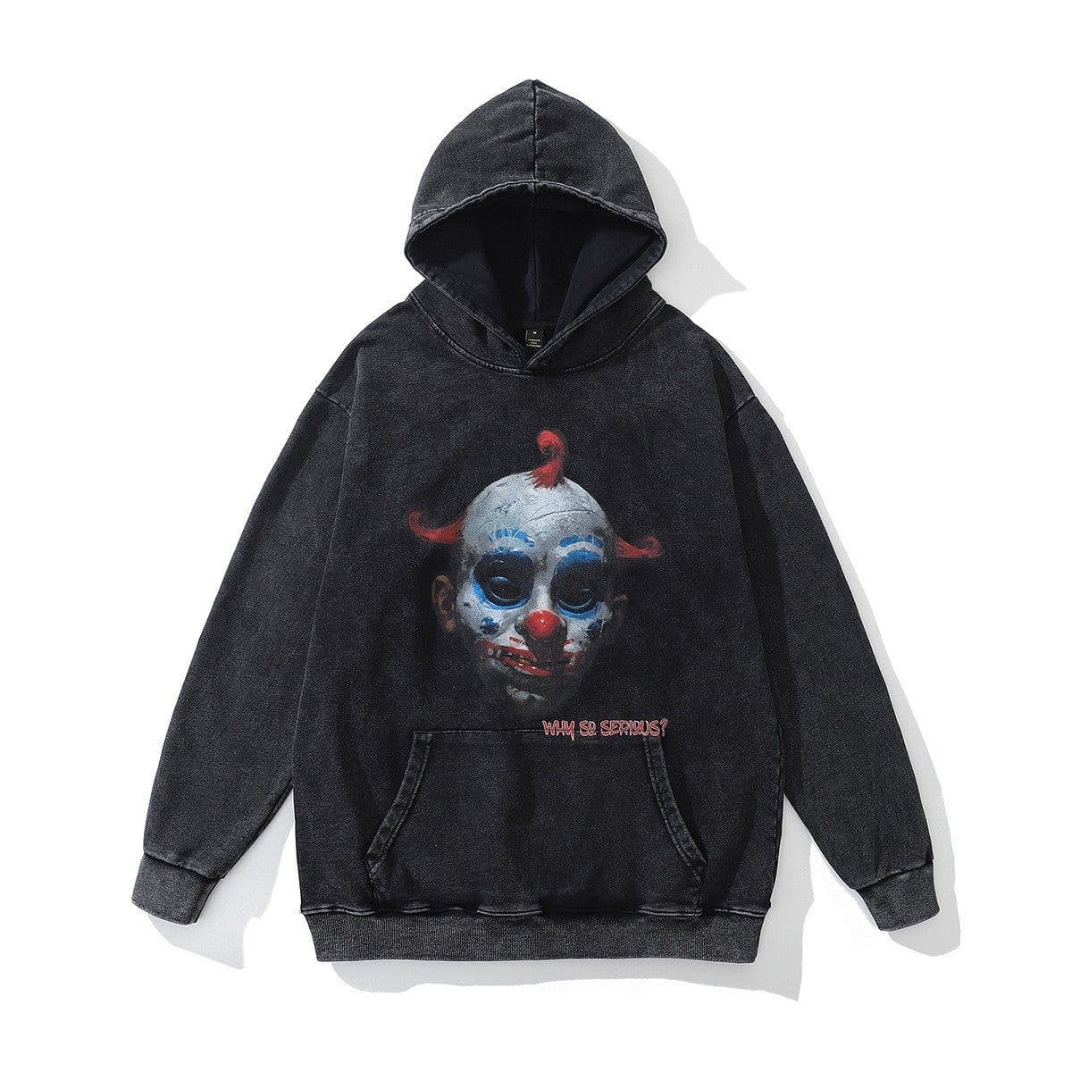 image-Cotton Fleece Hoodie - Kangaroo Pocket Loose Fit XXL
