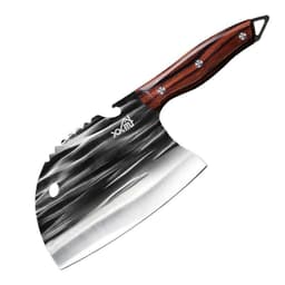 image-Kitchen Knife - Forged Chef's Chopping Knife Black Steel