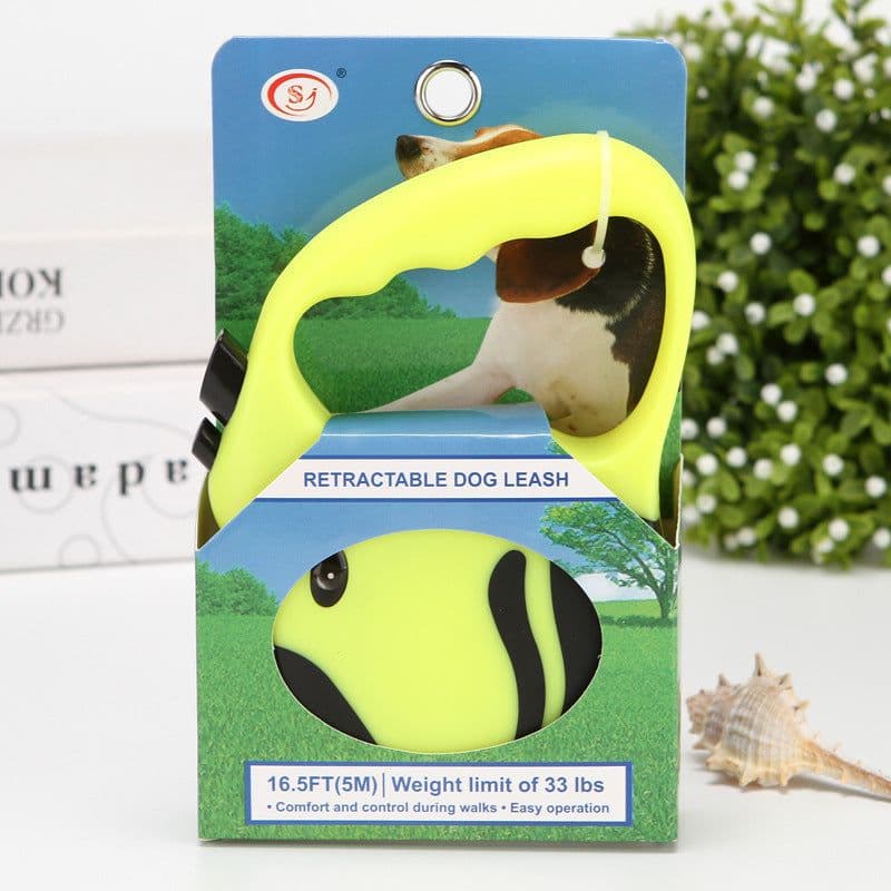 image-Auto Retractable Dog Leash - 5M ABS Walking Chain Rope