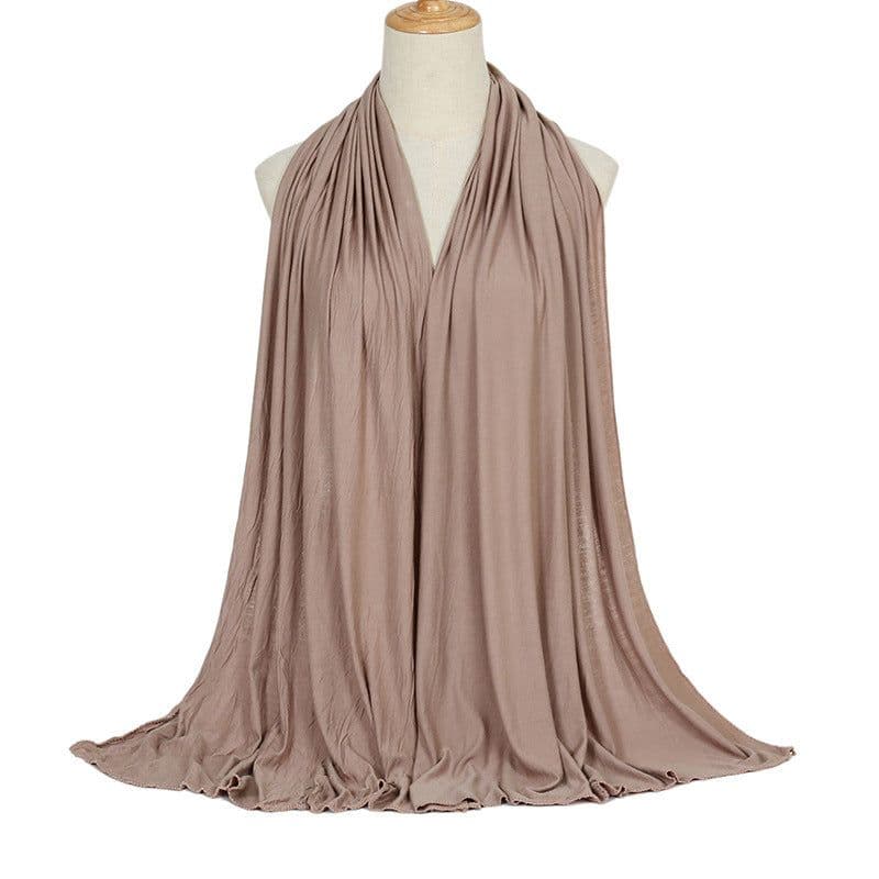 image-Modal Cotton Scarf - Long Soft Casual Solid Color
