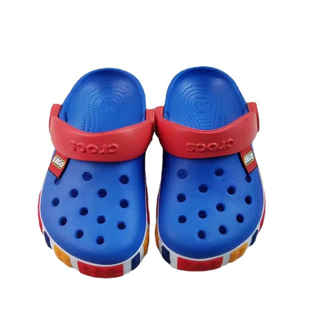 image-Wechat business dropshipping new children's hole-in-the-wall shoes, boys and girls beach shoes, summer sandals and slippers, toe-toe breathable hollow sandals