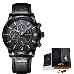 image-Lige Quartz Chronograph Watch - Business Style