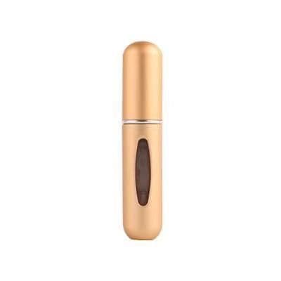 image-New portable 5ml mini self-pump perfume bottle bottom refillable spray bottle aluminum perfume empty bottle