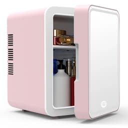 image-6L Dual-Purpose Car Refrigerator - Pink/White/Gray, USB, 48W, 12V