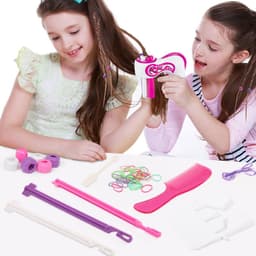 image-Cross-border hot-selling braid electric three strands tied hair hair braider lazy children's hair tie play house toy