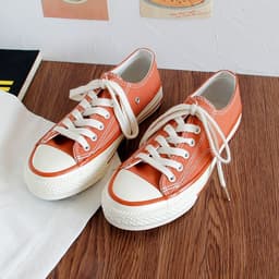 image-Triple vulcanization 1970s classic re-engraved low-cut color canvas shoes female students Korean version 2023 spring board shoes