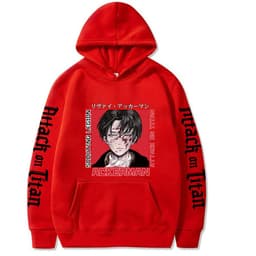 image-Attack on Titan Hooded Sweatshirt - Pink XXL