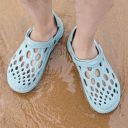 image-Croc Shoes Men's Summer New Couple Sandals Outdoor Leisure Baotou Slippers Seaside Wading Beach Shoes Coconut Style