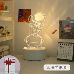 image-Christmas 3D Night Light Table Lamp, Kids' Gift, Modern, USB, 135x210mm