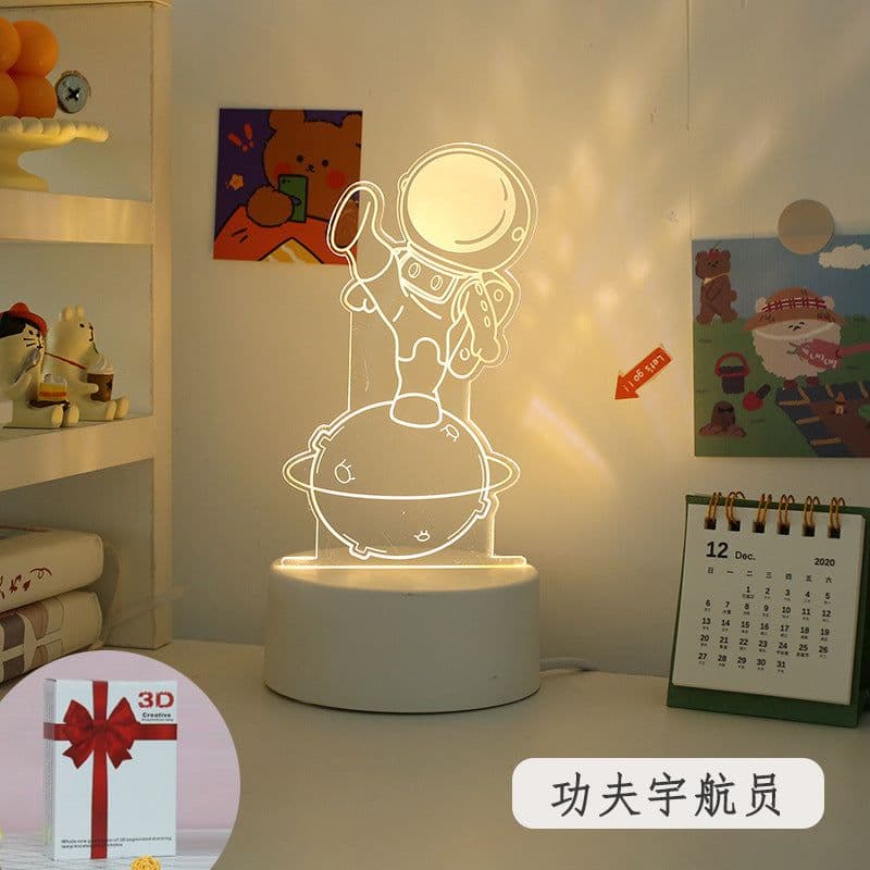 image-Christmas 3D Night Light Table Lamp, Kids' Gift, Modern, USB, 135x210mm