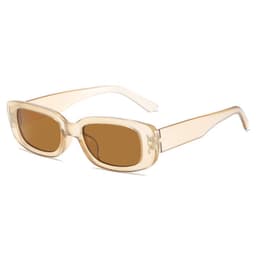 image-Small Square Frame Sunglasses - Retro UV Protection