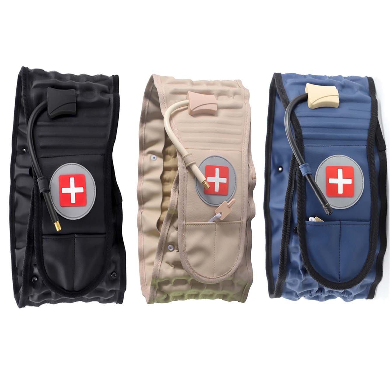 image-Shenzhen factory inflatable waist belt elderly health care products waist lumbar traction belt lumbar traction device