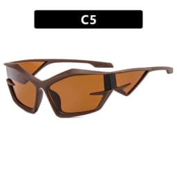 image-Exaggerated futuristic technology Y2K sunglasses 2023 new European and American catwalk sunglasses cross-border heterosexual sunglasses