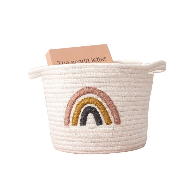 image-Yu Yang Storage Basket - Rainbow Cotton 20x25cm