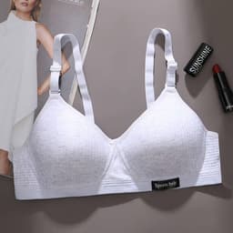 image-Meng Yaxin Korean Cotton School Bra - Green 38/85ABC No Steel