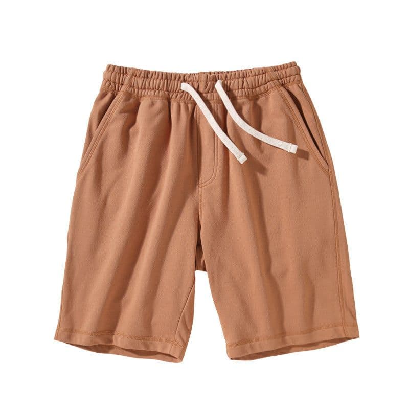 image-Heavyweight Cotton Shorts - Green 3XL Loose Casual Japanese Design