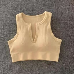 image-2021 Yoga Suit - Brown Four-Piece Set, Short Sleeve, Leggings, Size S