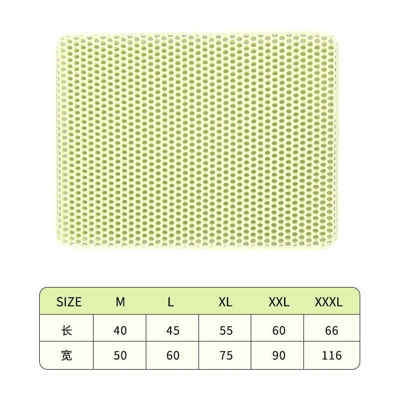 image-Tail Lianmeng Cat Litter Mat 116x66cm Black EVA