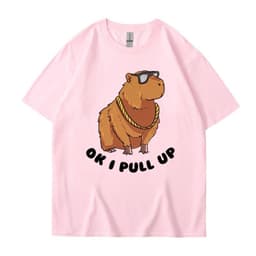 image-Cross-border independent station new summer cartoon cute Harajuku style printed cotton short-sleeved men's and women's T-shirt tops