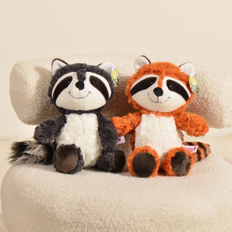 image-Raccoon Plush Toy 25cm Gray - Kids Stuffed Animal