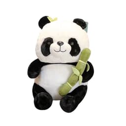 image-Net red bamboo tube panda holding bamboo children's gift cute national treasure giant panda doll small bamboo doll birthday gift